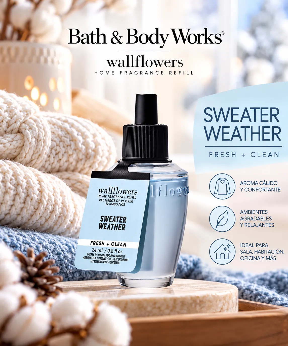 Bath & Body Works Wallflowers – Repuestos de Fragancia para el Hogar